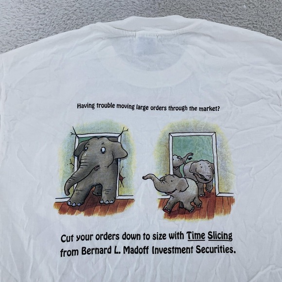 Hanes Other - Vtg Bernard L. Madoff Investment Securities Pocket Shirt M/L Bernie MADF Ponzi